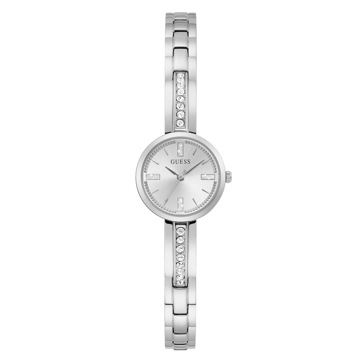 GUESS Ladies Silver Tone Analog Watch