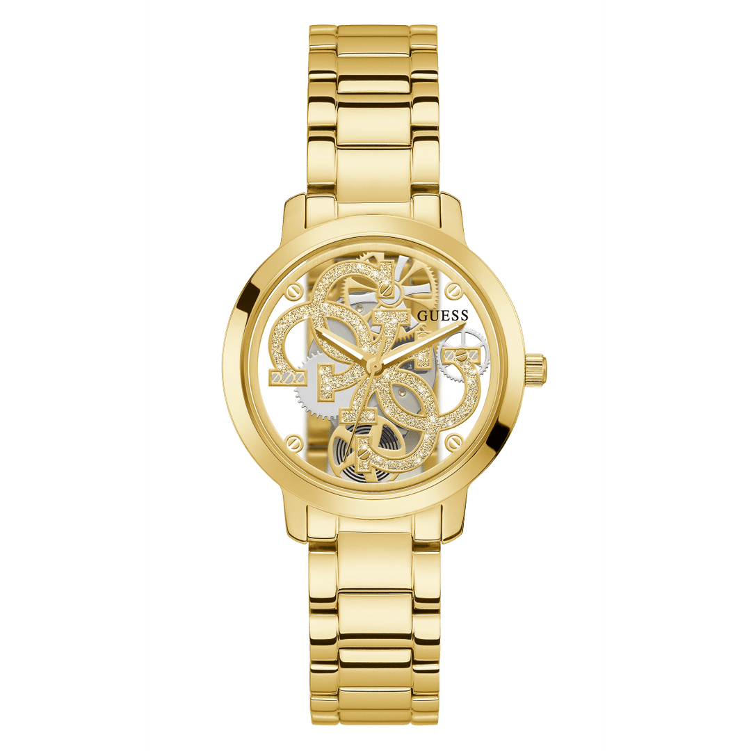 GUESS Ladies Gold Tone Analog Watch