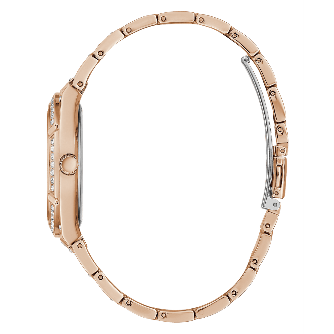 GUESS Ladies Rose Gold Tone Analog Watch
