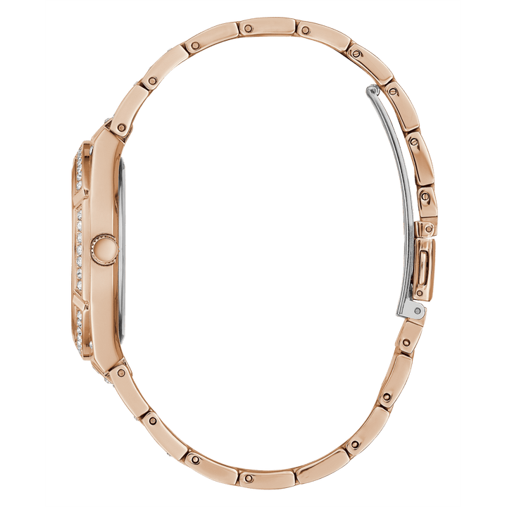 GUESS Ladies Rose Gold Tone Analog Watch