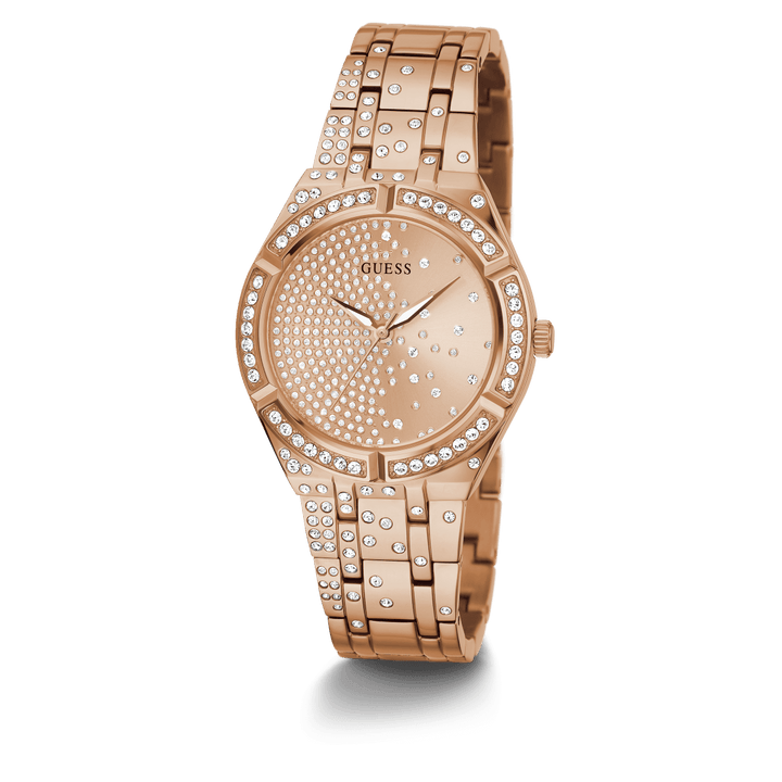GUESS Ladies Rose Gold Tone Analog Watch