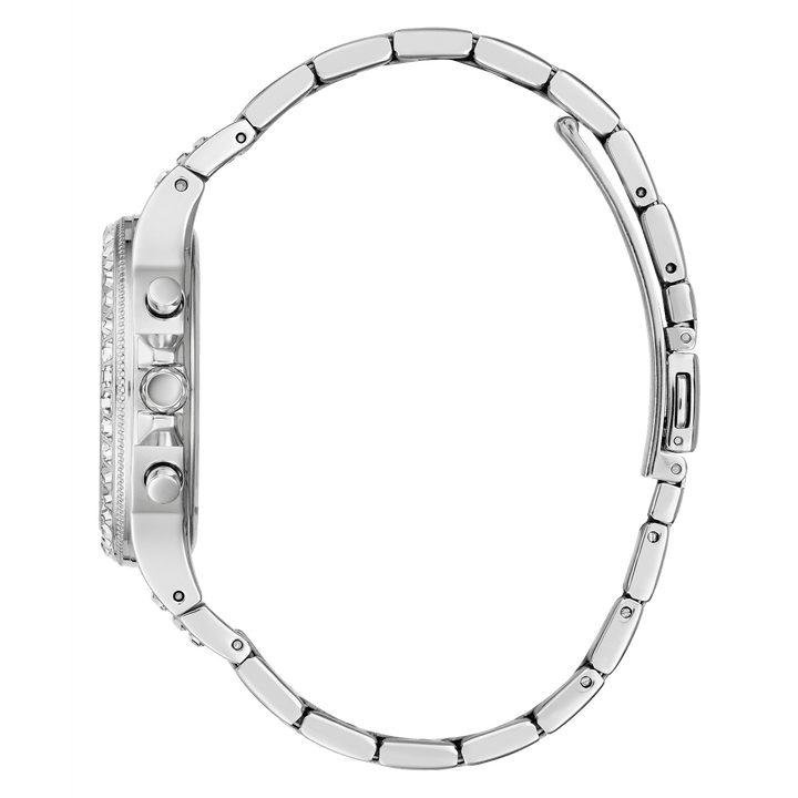 GUESS Ladies Silver Tone Multi-Function Watch