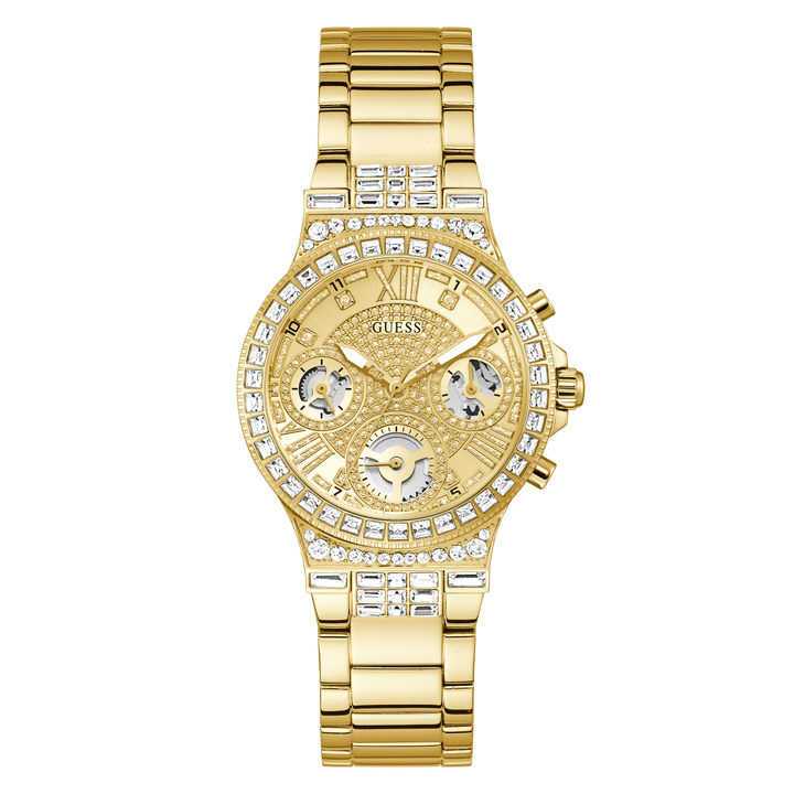 GUESS Ladies Gold Tone Multi-Function Watch