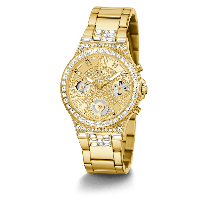 GUESS Ladies Gold Tone Multi-Function Watch