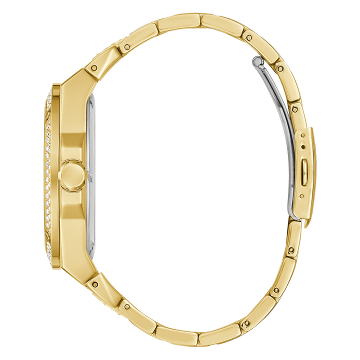 GUESS Mens Gold Tone Analog Watch