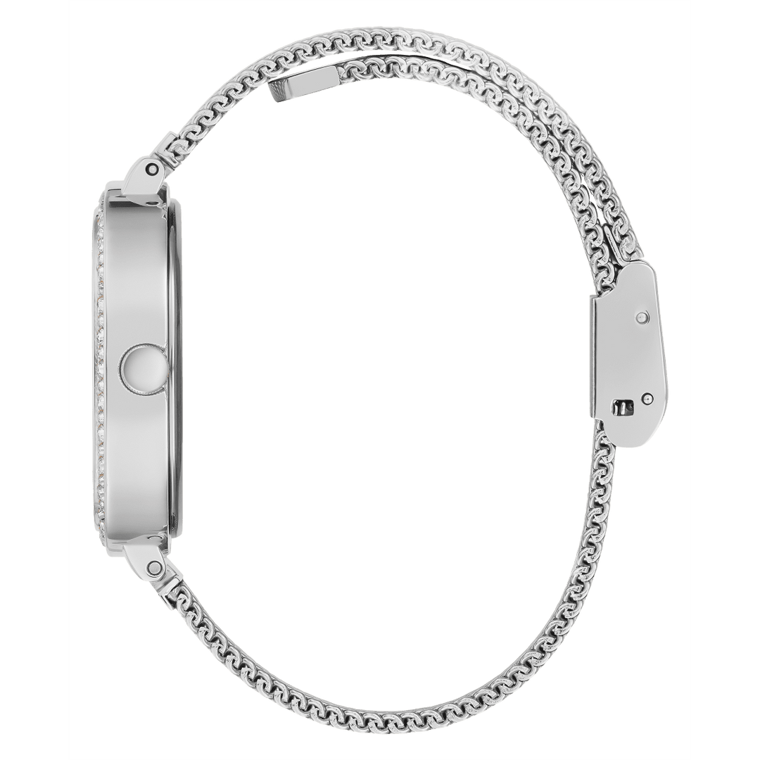 GUESS Ladies Silver Tone Analog Watch