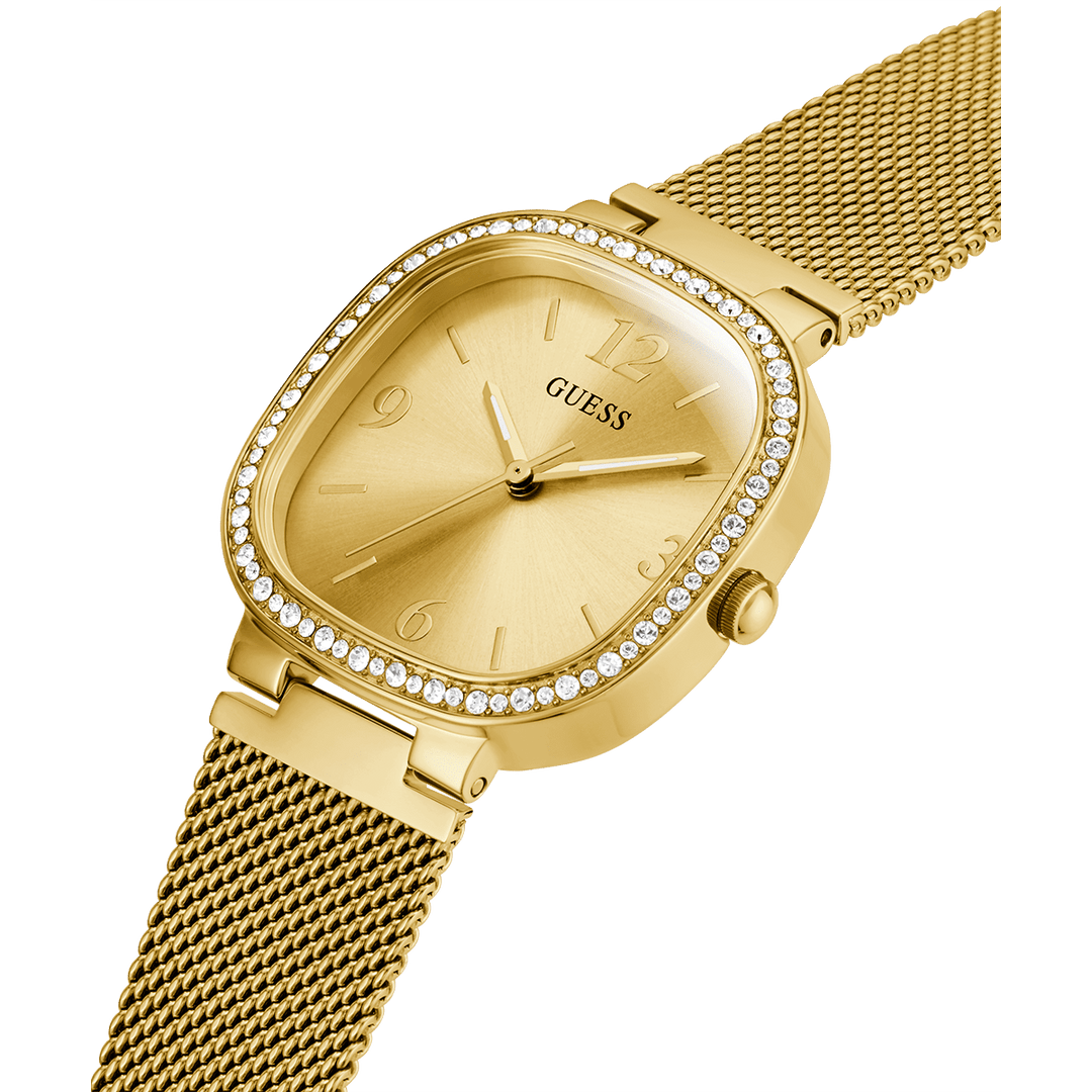 GUESS Ladies Gold Tone Analog Watch