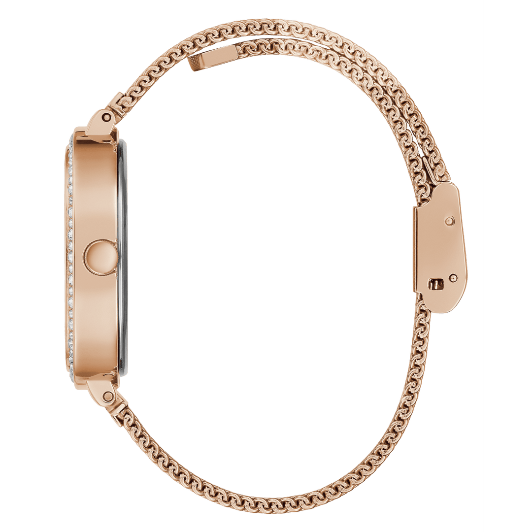 GUESS Ladies Rose Gold Tone Analog Watch