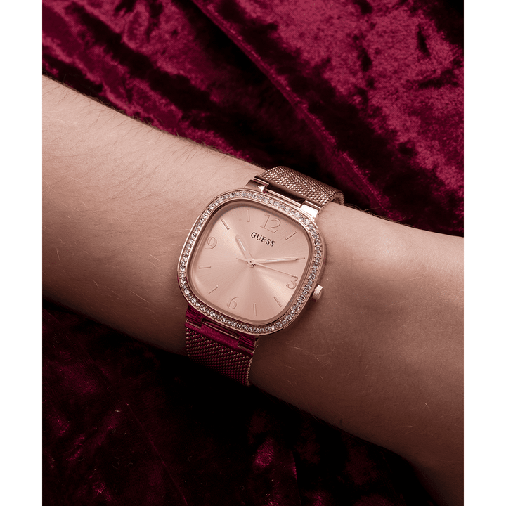 GUESS Ladies Rose Gold Tone Analog Watch