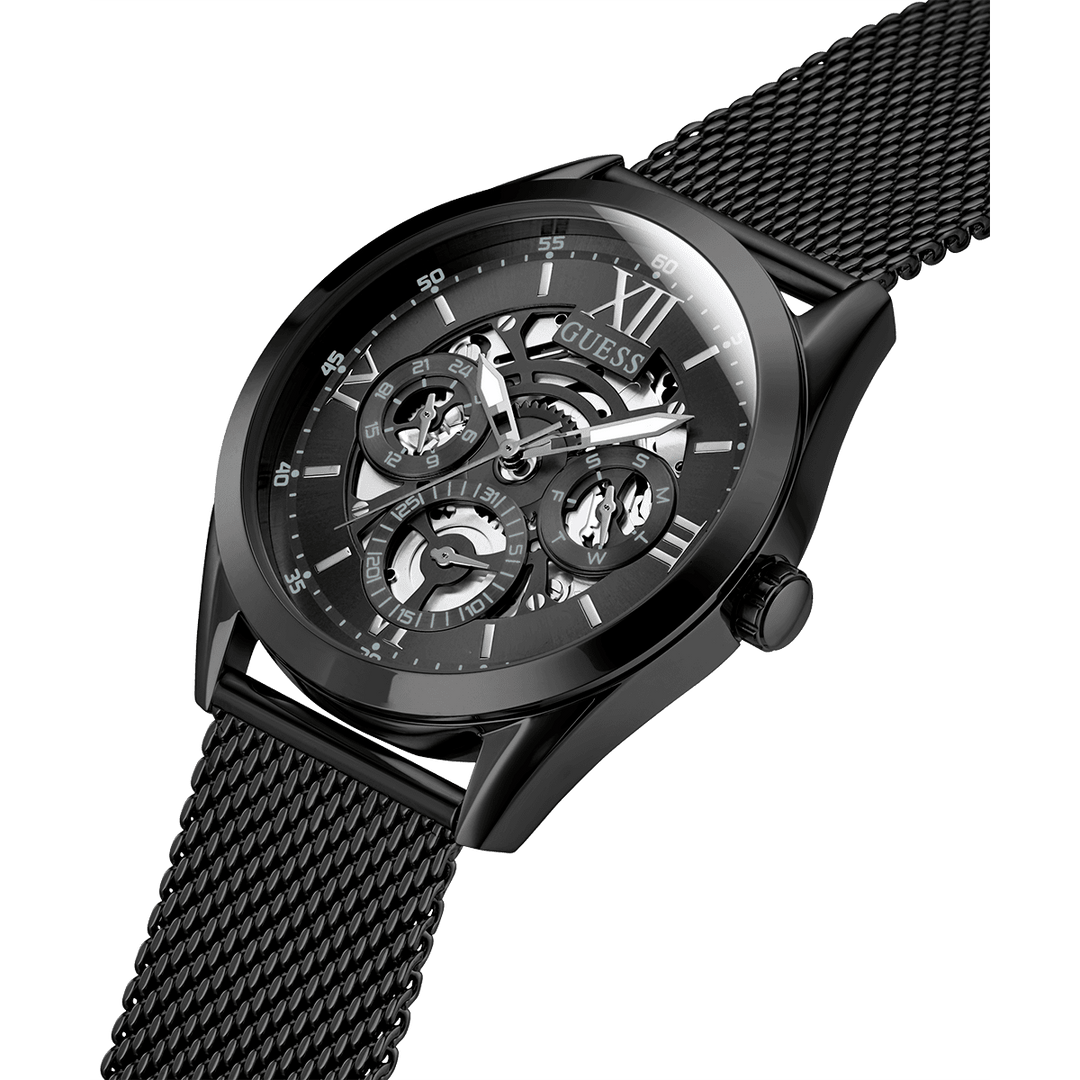 GUESS Mens Black Multi-Function Watch
