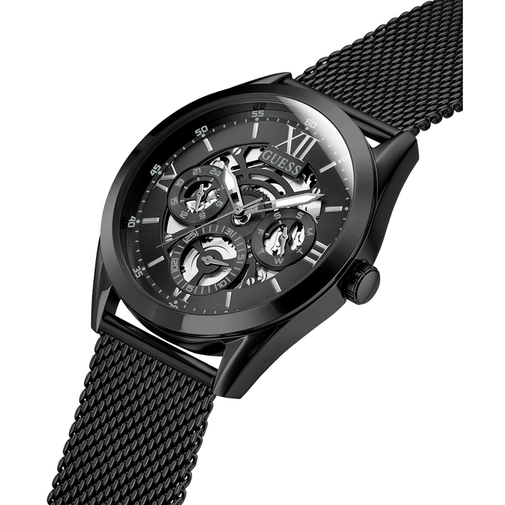 GUESS Mens Black Multi-Function Watch