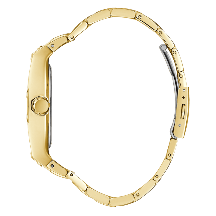 GUESS Mens Gold Tone Analog Watch