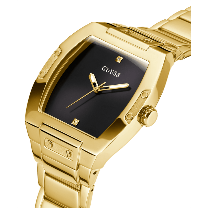 GUESS Mens Gold Tone Analog Watch