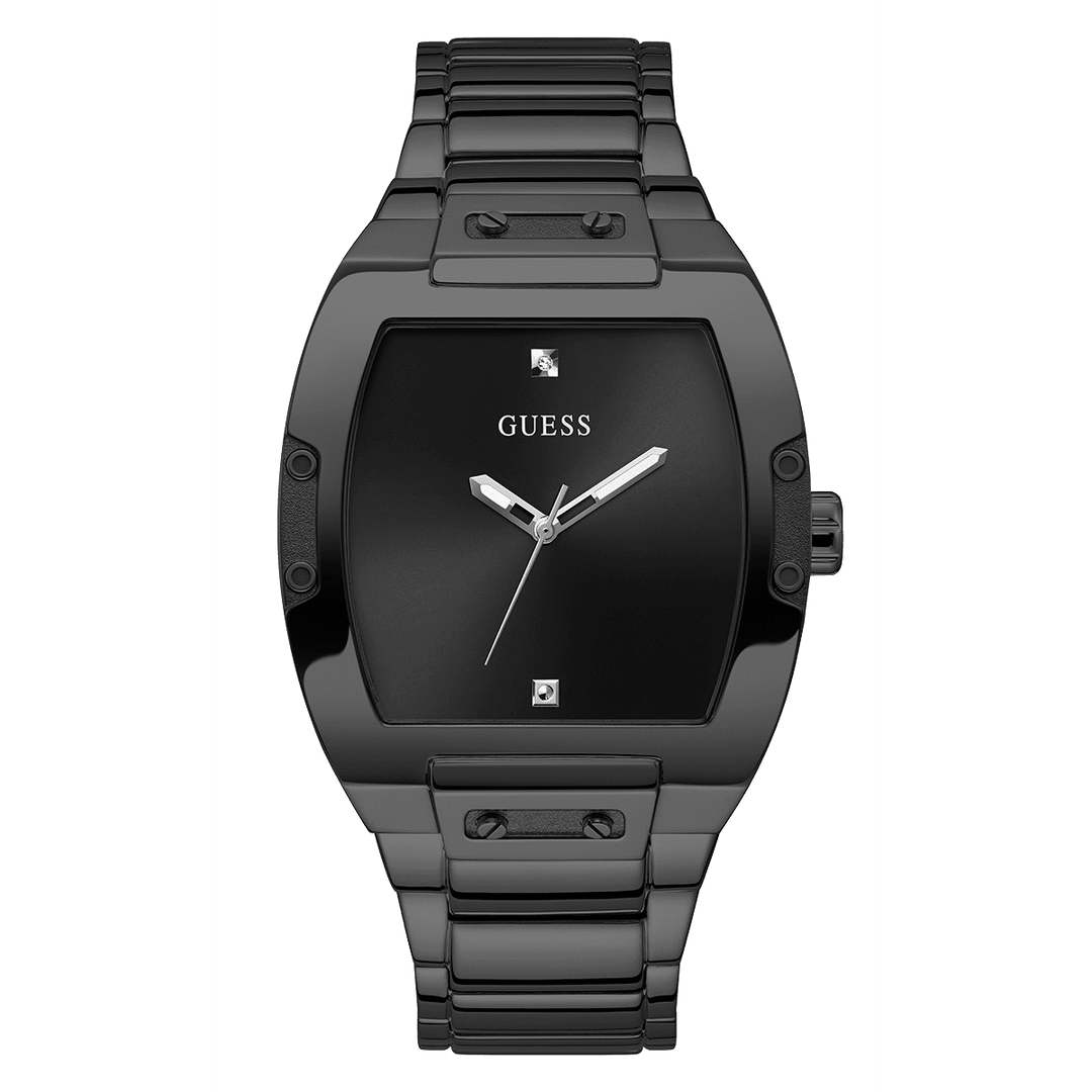 GUESS Mens Black Analog Watch