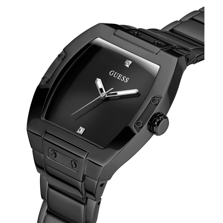 GUESS Mens Black Analog Watch