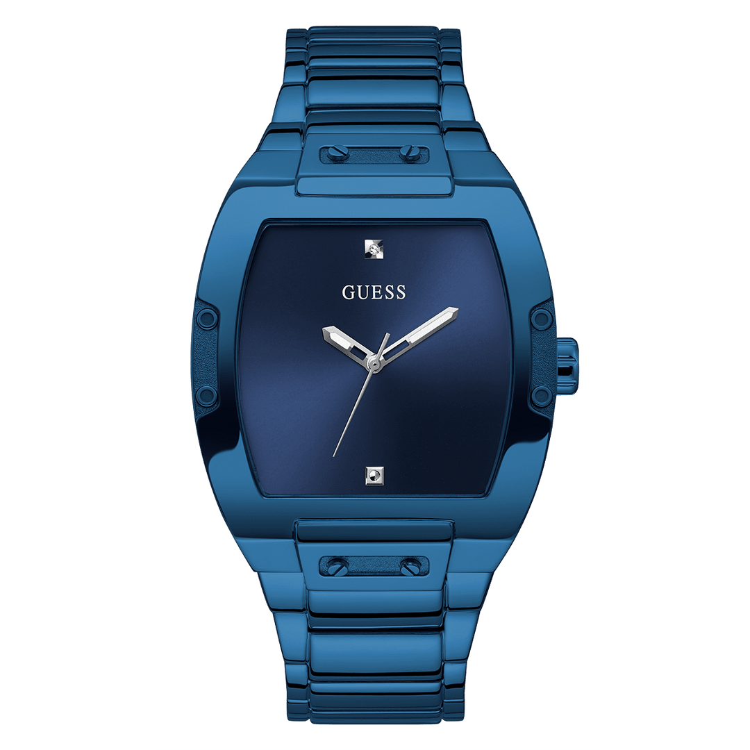 GUESS Mens Blue Analog Watch