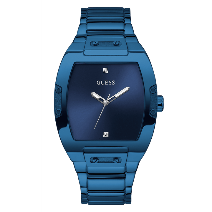 GUESS Mens Blue Analog Watch
