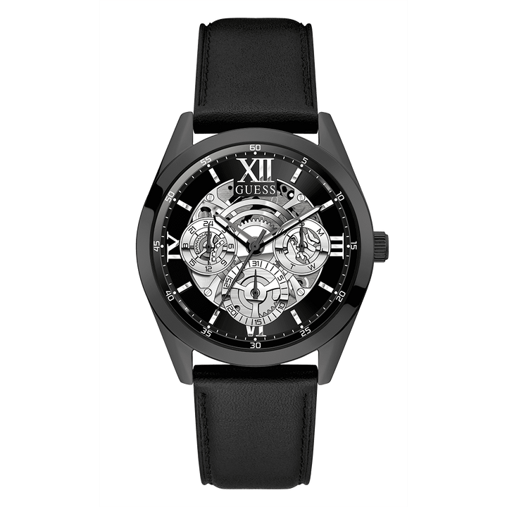 GUESS Mens Black Multi-Function Watch
