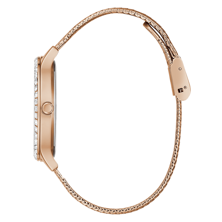 GUESS Ladies Rose Gold Tone Analog Watch