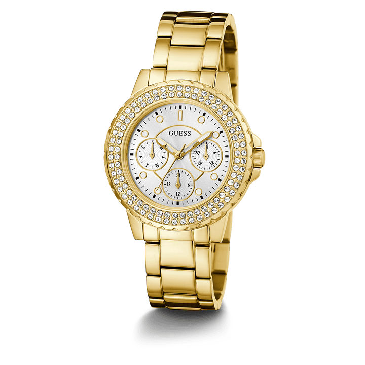 GUESS Ladies Gold Tone Multi-Function Watch