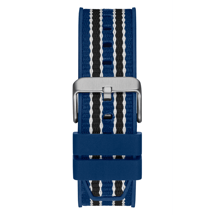 ECO-FRIENDLY SILVER, BLUE AND BLACK BIO-BASED AND RECYCLABLE WATCH