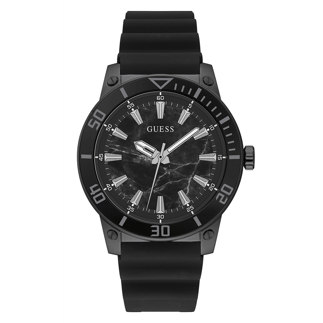GUESS Mens Black Analog Watch