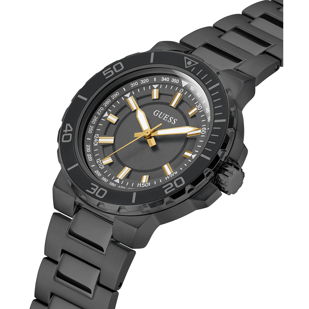 GUESS Mens Black Analog Watch