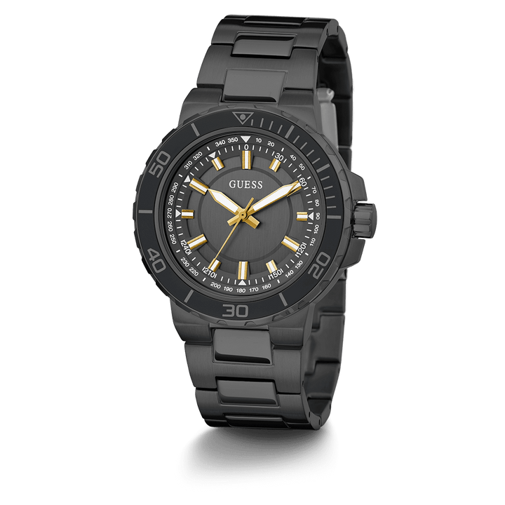 GUESS Mens Black Analog Watch