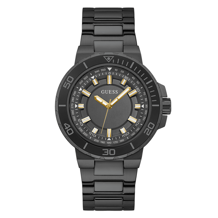 GUESS Mens Black Analog Watch