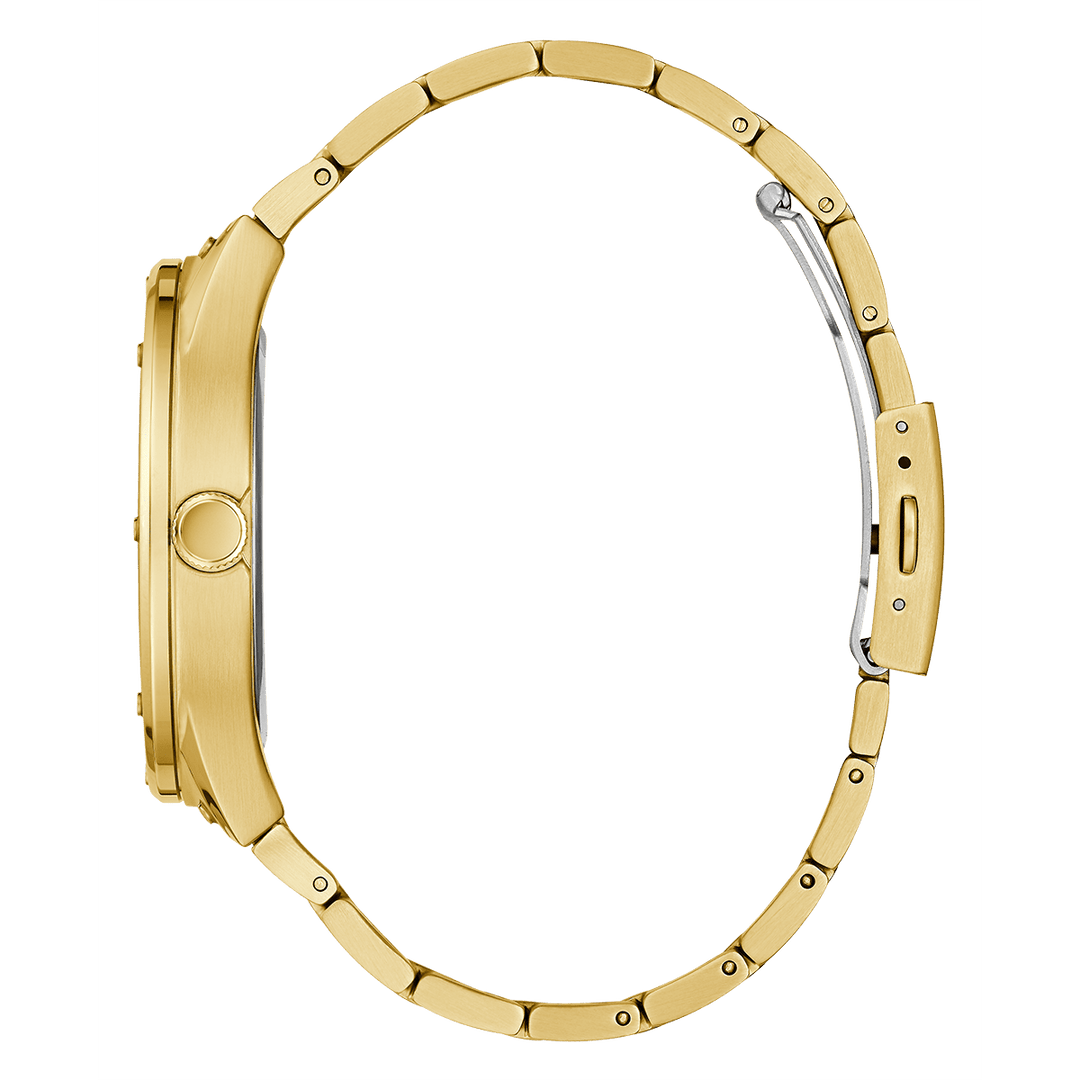 GUESS Mens Gold Tone Analog Watch