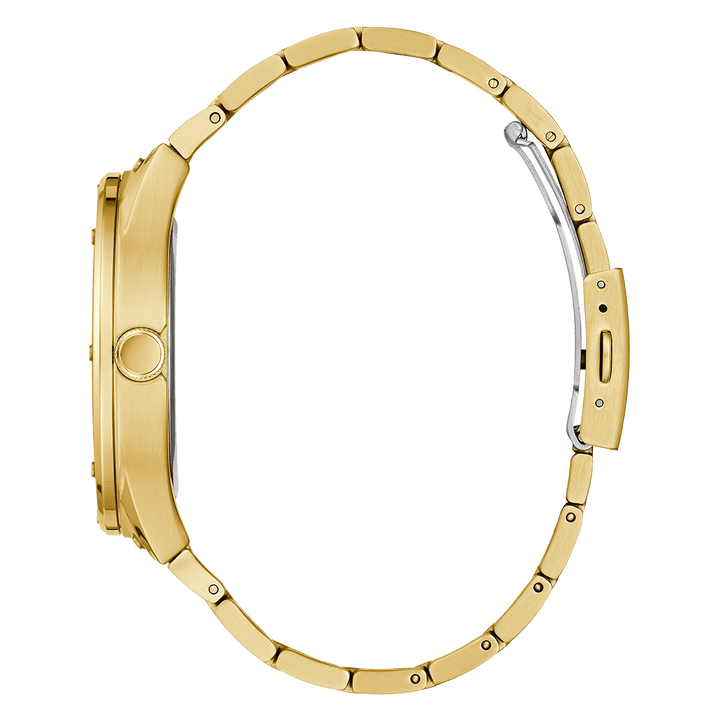 GUESS Mens Gold Tone Analog Watch