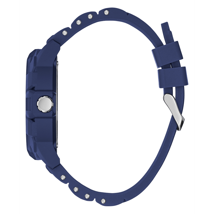 ECO-FRIENDLY BLUE AND WHITE BIO-BASED AND RECYCLABLE WATCH