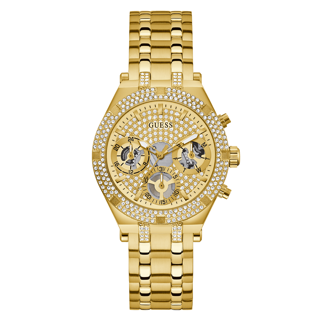 GUESS Ladies Gold Tone Multi-Function Watch