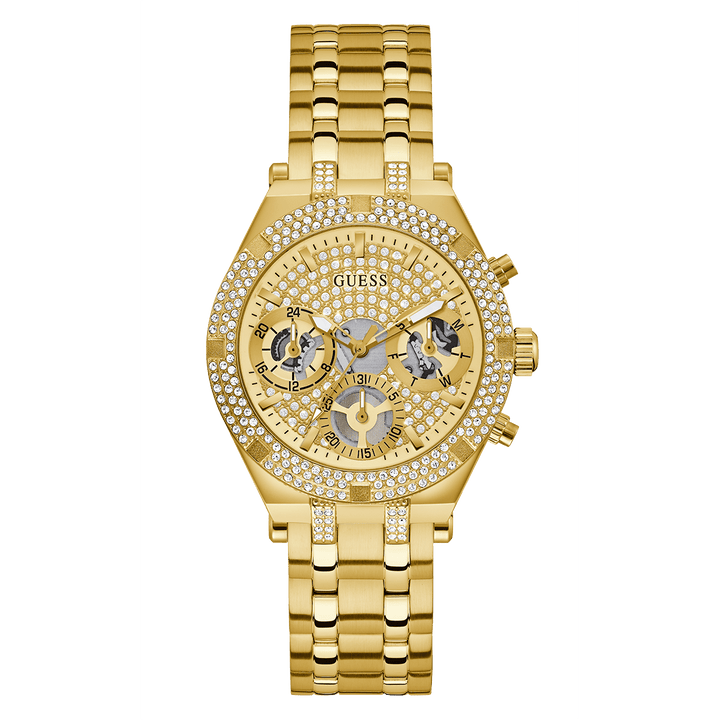 GUESS Ladies Gold Tone Multi-Function Watch