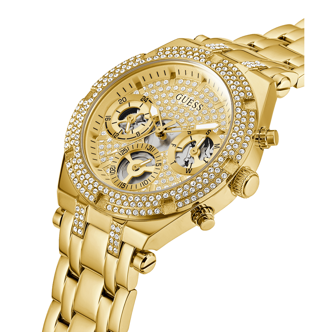 GUESS Ladies Gold Tone Multi-Function Watch