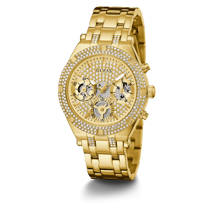 GUESS Ladies Gold Tone Multi-Function Watch