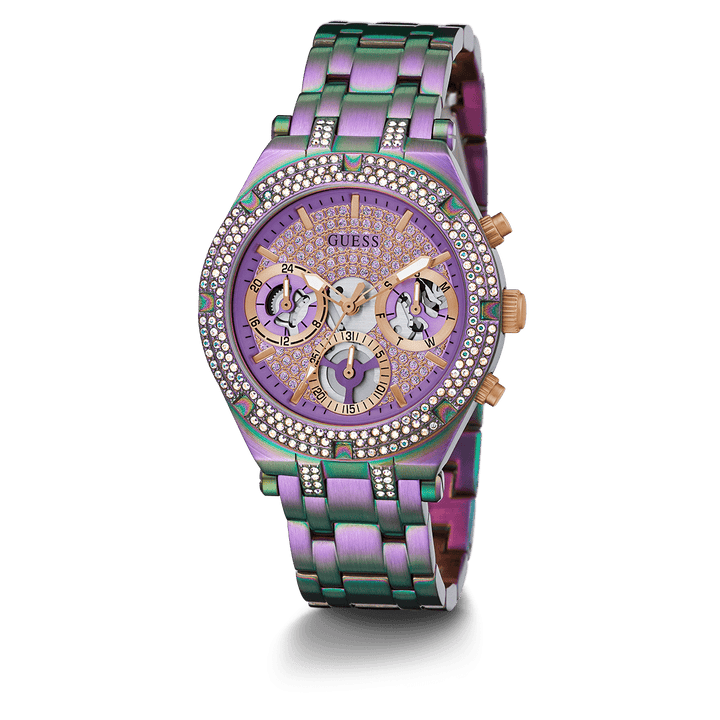 GUESS Ladies Iridescent Multi-Function Watch