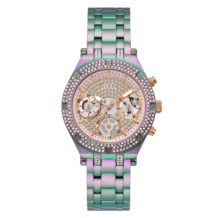 GUESS Ladies Iridescent Multi-Function Watch