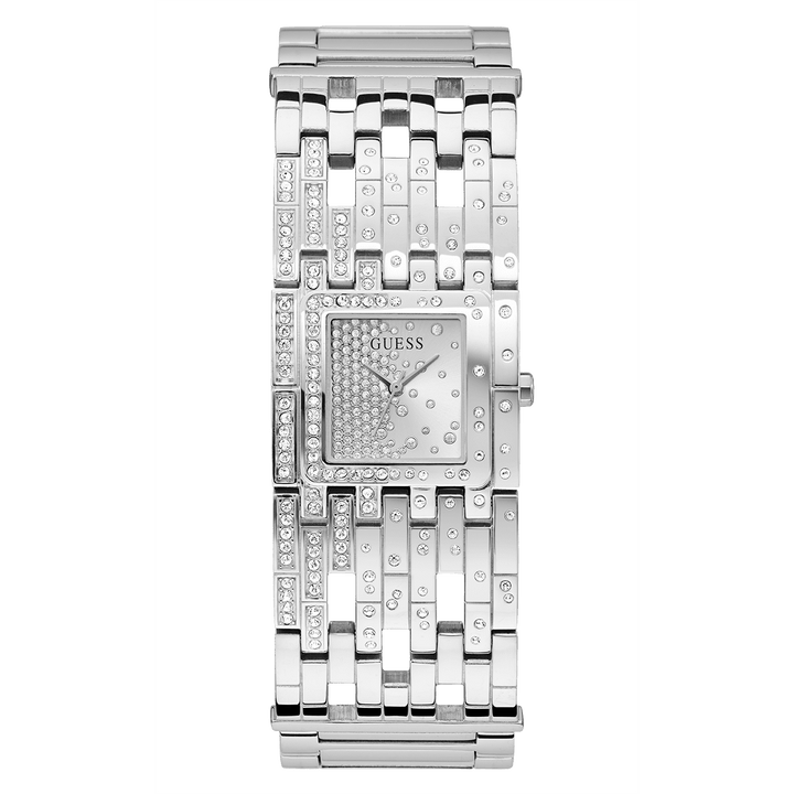 GUESS Ladies Silver Tone Analog Watch