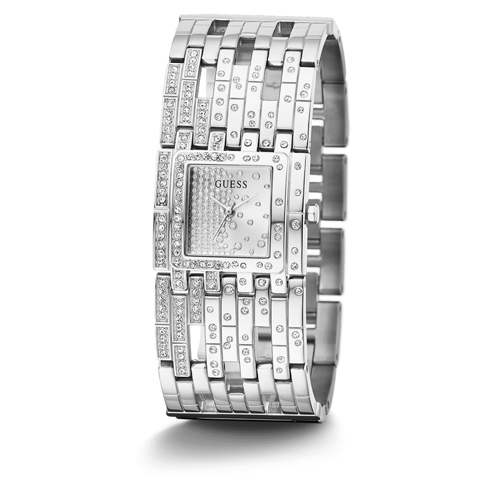 GUESS Ladies Silver Tone Analog Watch