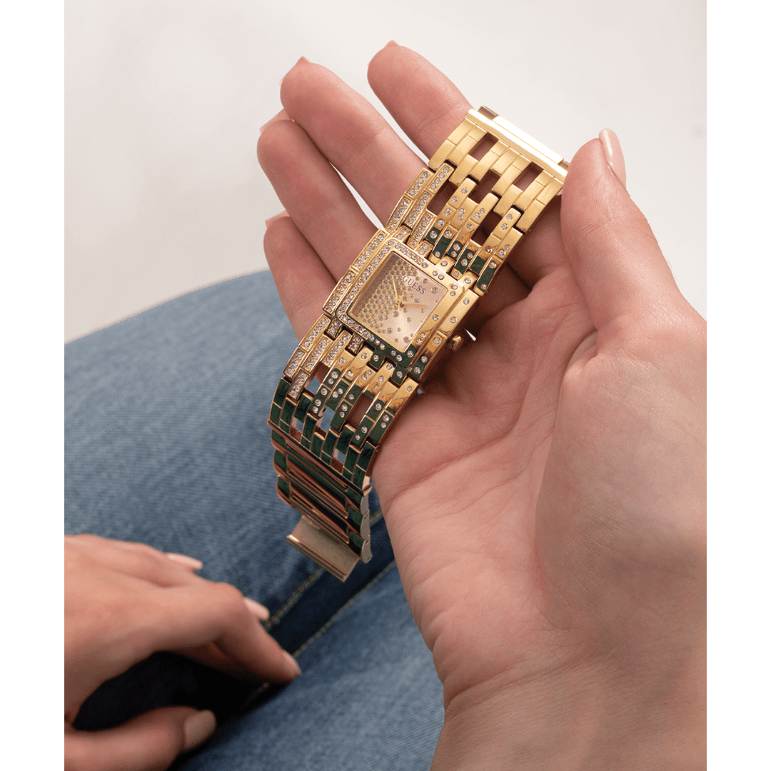 GUESS Ladies Gold Tone Analog Watch