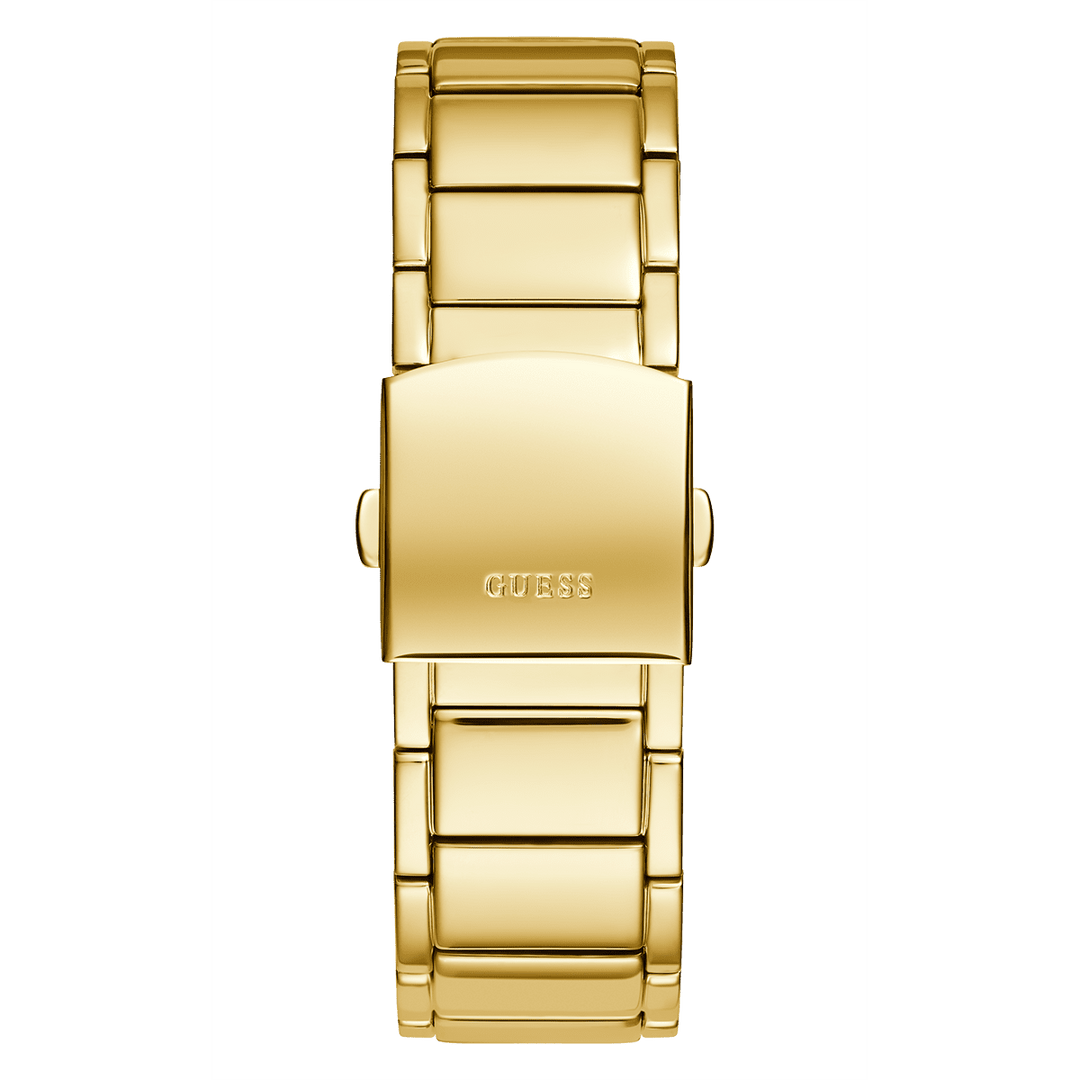 GUESS Mens Gold Tone Multi-Function Watch