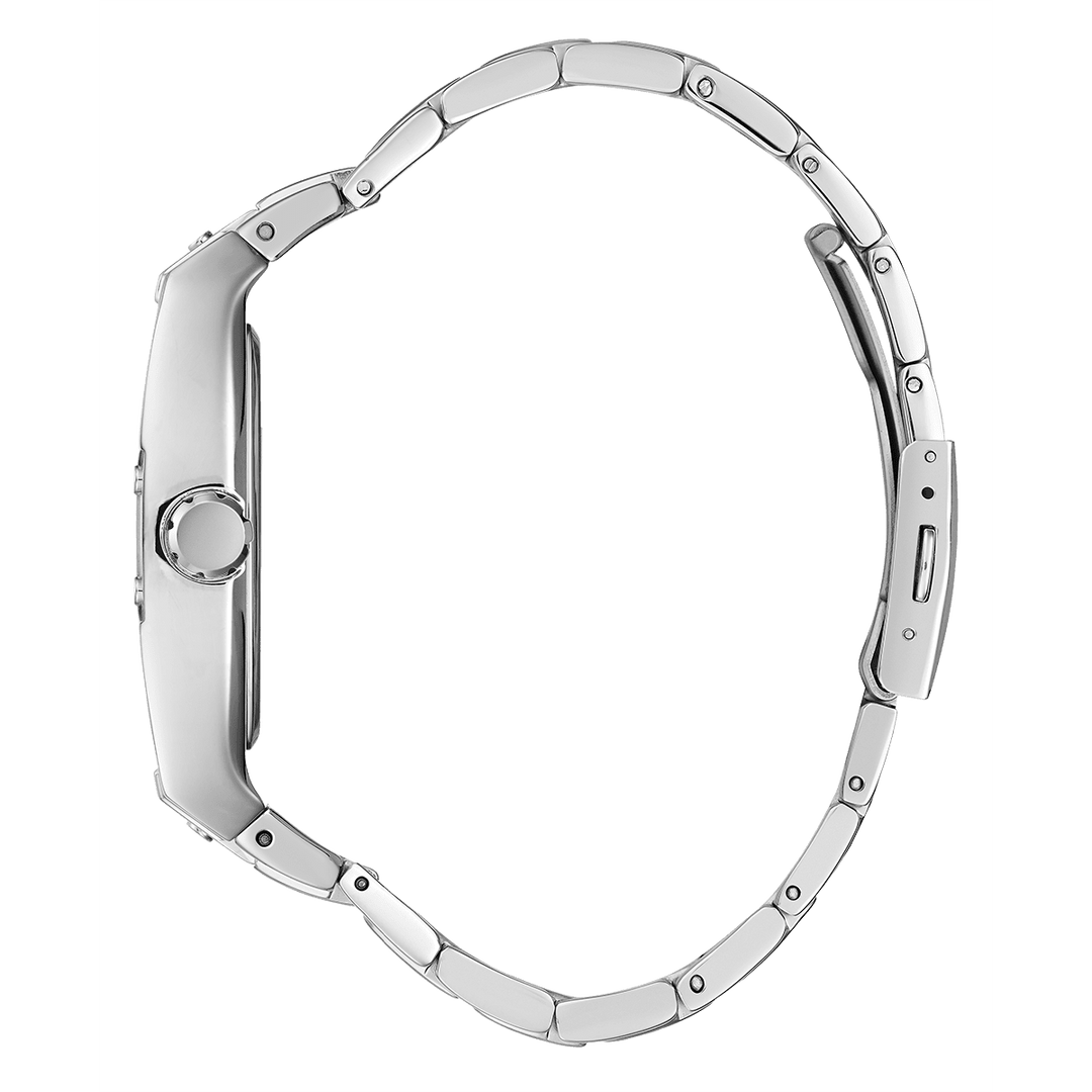 GUESS Mens Silver Tone Multi-Function Watch