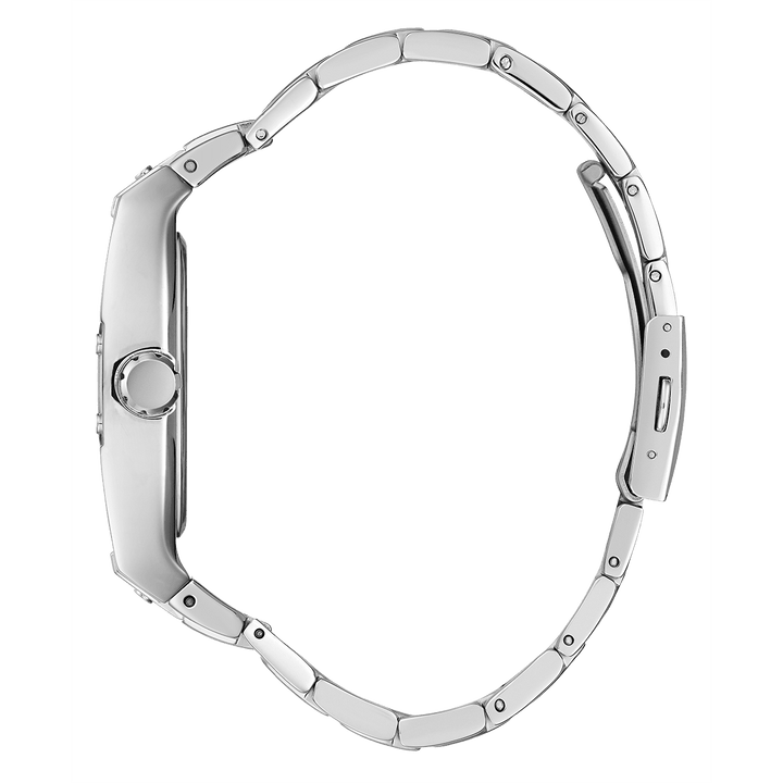 GUESS Mens Silver Tone Multi-Function Watch