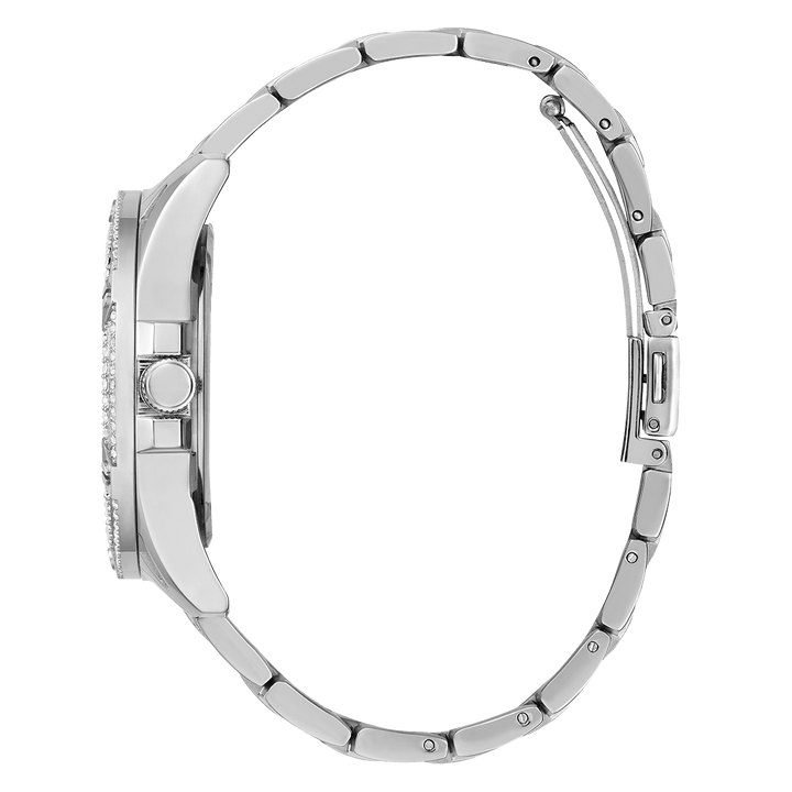 GUESS Ladies Silver Tone Multi-Function Watch