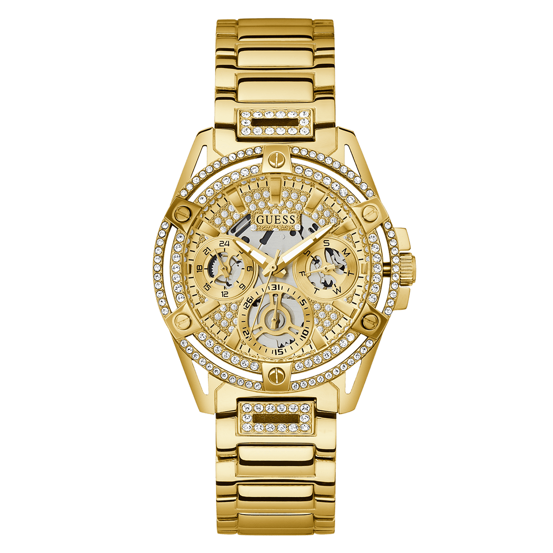 GUESS Ladies Gold Tone Multi-Function Watch