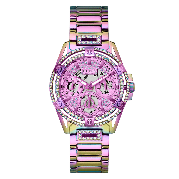 GUESS Ladies Iridescent Iridescent Multi-Function Watch