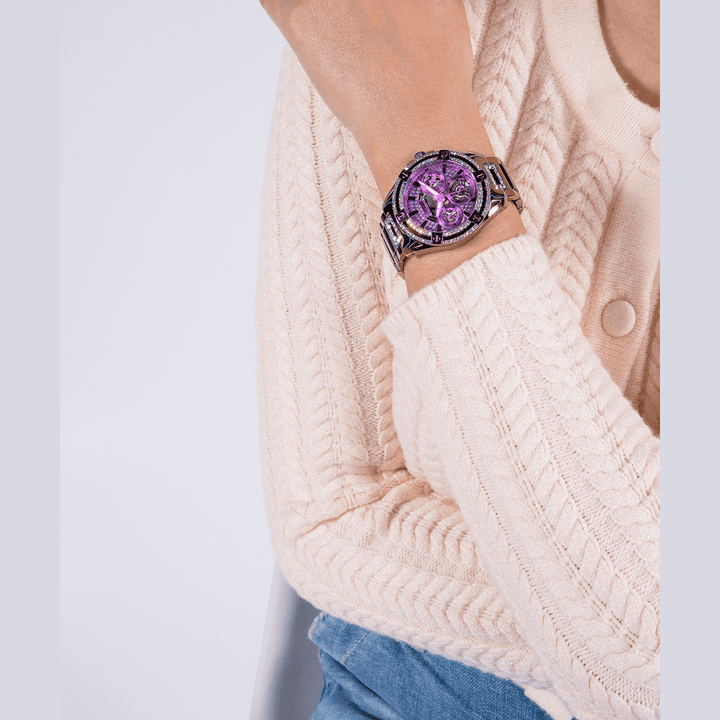 GUESS Ladies Iridescent Iridescent Multi-Function Watch