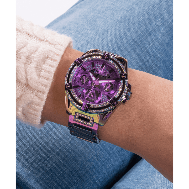 GUESS Ladies Iridescent Iridescent Multi-Function Watch