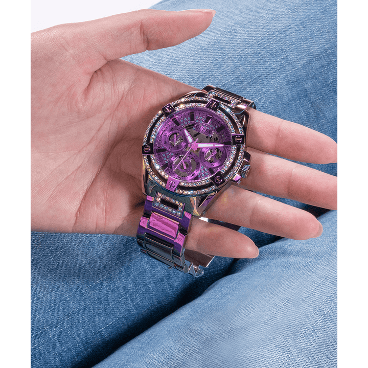 GUESS Ladies Iridescent Iridescent Multi-Function Watch
